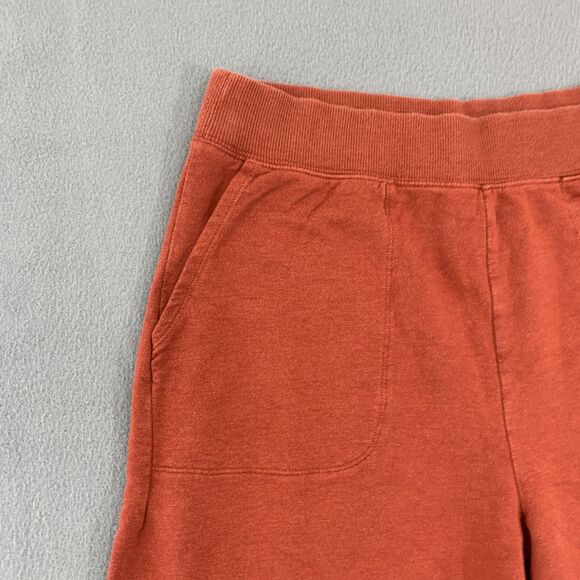 Nike Yoga Luxe Womens Small Cropped Fleece Pants Fall Brown Wide Leg Stretch - Picture 3 of 16